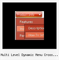 Multi Level Dynamic Menu Cross Frame The Popup Menu