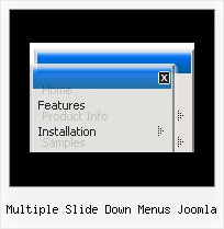 Multiple Slide Down Menus Joomla Cascading Dhtml Menus