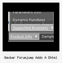 Navbar Forumjump Adds A Dhtml Horizontal Menu Using