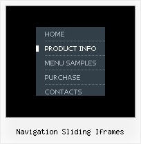 Navigation Sliding Iframes Sample Code Of Drop Down Menu