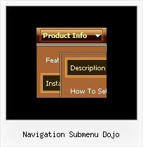 Navigation Submenu Dojo Create Popup Menu With Javascript