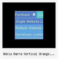 Nokia Barra Vertical Orange Submenus Horizontal Submenus Using Javascript
