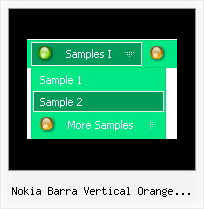 Nokia Barra Vertical Orange Submenus Dhtml Style Shadow Layer