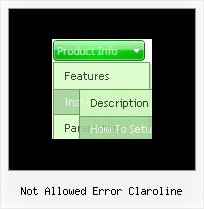 Not Allowed Error Claroline Menu Bar Icons