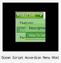 Ocean Script Accordion Menu Html Simple Webmenu
