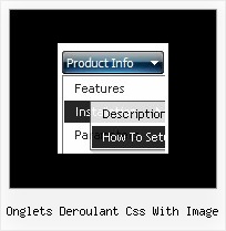 Onglets Deroulant Css With Image Disable Menu In Javascript