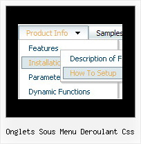 Onglets Sous Menu Deroulant Css Css Drop Menu Table