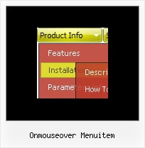 Onmouseover Menuitem Horizontal Menu Css Fade