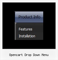 Opencart Drop Down Menu Mouse Over Pull Down