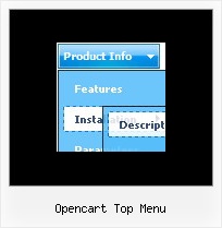 Opencart Top Menu Menu Bar With Javascript