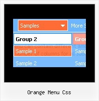 Orange Menu Css Cool Html Menus