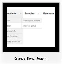 Orange Menu Jquery Collapsing Javascript