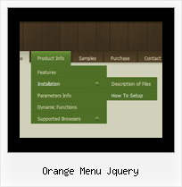 Orange Menu Jquery Simple Dhtml Mouse Over
