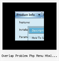 Overlap Problem Php Menu Html Navigation Layers With Javascript