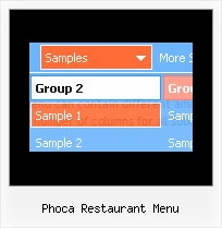 Phoca Restaurant Menu Web Drop Down Menus Tutorial