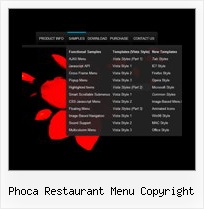 Phoca Restaurant Menu Copyright Javascript Dropdown Menu Image