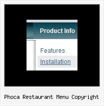 Phoca Restaurant Menu Copyright Ejemplos De Menu Y Submenu