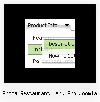 Phoca Restaurant Menu Pro Joomla Javascript Cross Frame Menu