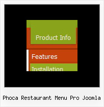 Phoca Restaurant Menu Pro Joomla Static Menu Bar