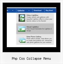 Php Css Collapse Menu Menu W Javascript