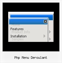 Php Menu Deroulant Pull Down Navigation Scripts