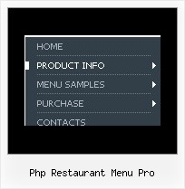 Php Restaurant Menu Pro Xp Drop Down Clear