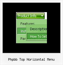 Phpbb Top Horizontal Menu Mouseover Drop Menu