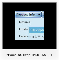 Pixopoint Drop Down Cut Off Drop Down Relative To A Link