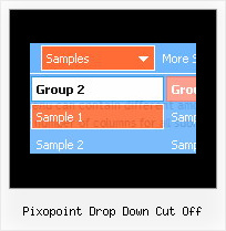 Pixopoint Drop Down Cut Off Shadow Navigation Menu