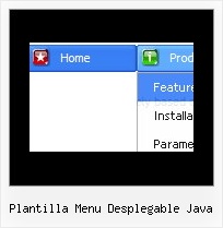 Plantilla Menu Desplegable Java Vertical Cascading Menu