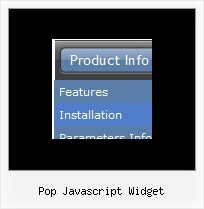 Pop Javascript Widget Css Menus Transparency