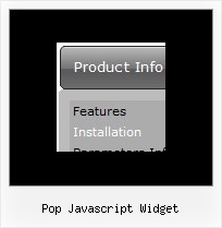 Pop Javascript Widget Dynamic Menus Using Dhtml