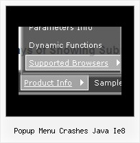 Popup Menu Crashes Java Ie8 Easy Drop Down Menu