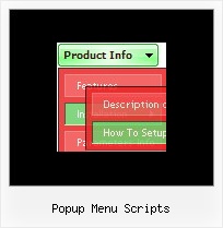 Popup Menu Scripts Javascript Web Menu Pulldown