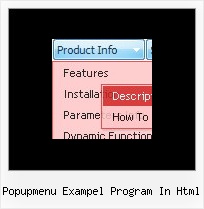 Popupmenu Exampel Program In Html Javascript Menu Bar Example