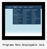 Programa Menu Desplegable Java Javascript Mouse Over Menus