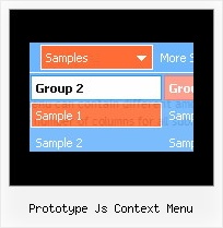 Prototype Js Context Menu Vertical Sliding Menu