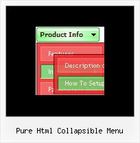 Pure Html Collapsible Menu Slide Dhtml
