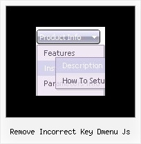 Remove Incorrect Key Dmenu Js Menu Javascript Onmouseover