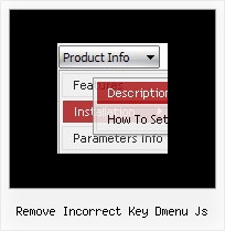 Remove Incorrect Key Dmenu Js Dropdown Menu Css Javascript