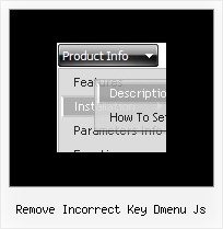Remove Incorrect Key Dmenu Js Drop Down Menus Dhtml
