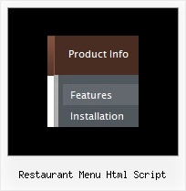 Restaurant Menu Html Script Office Style Drop Shadow