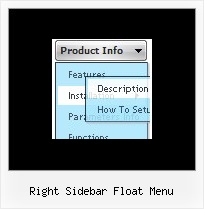 Right Sidebar Float Menu Html Drop Down Menu Width Scroll