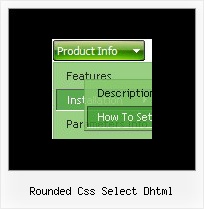 Rounded Css Select Dhtml Mouse Over Menu Html