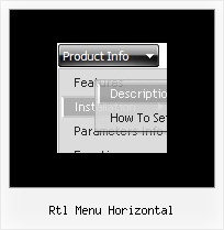 Rtl Menu Horizontal Create Javascript Expand Menus