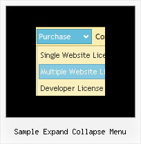 Sample Expand Collapse Menu Menus Desplegables