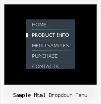 Sample Html Dropdown Menu Vertical Menu Design Examples