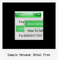 Sample Menubar Dhtml Free Menu Transparent Javascript