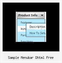 Sample Menubar Dhtml Free Javascript Menu Tutorial Dhtml