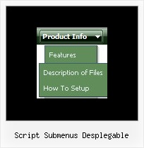 Script Submenus Desplegable Mouseover Menu Down